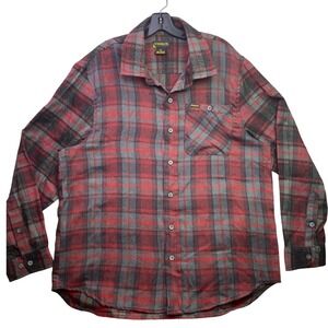 Stanley Shirt Mens Extra Large Plaid Flannel Workwear Chore Country Streetwear